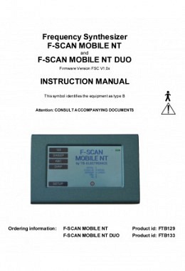 FSLIT102   F-SCAN MOBILE NT und NT DUO Gebrauchsanweisung