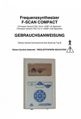 FSLIT101   Instruction manual F-SCAN COMPACT