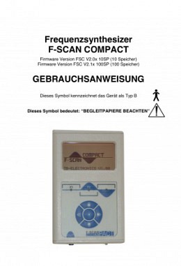 FSLIT100   Gebrauchsanweisung F-SCAN COMPACT